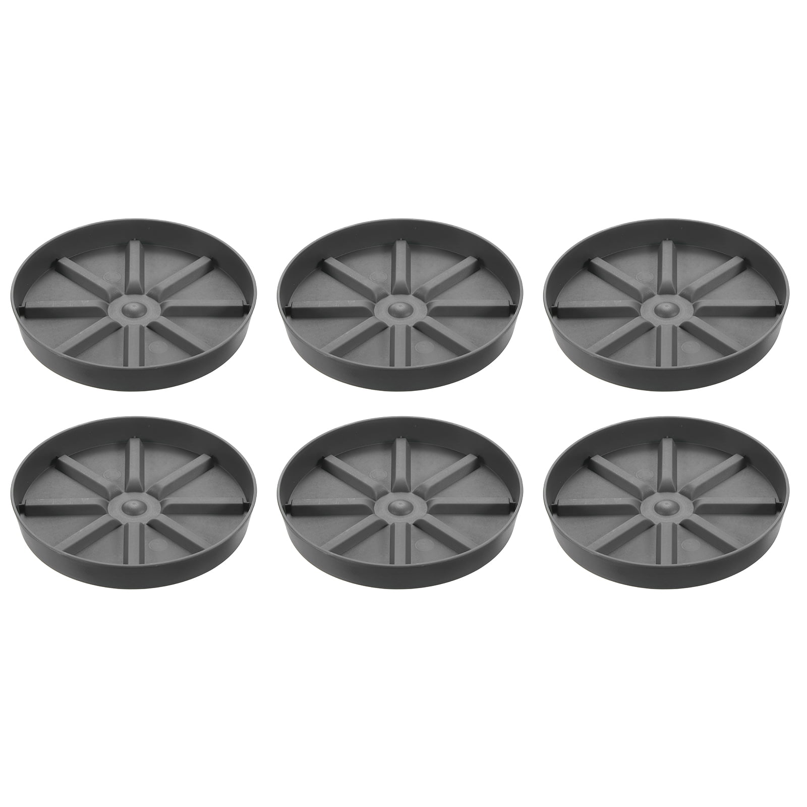 Uxcell Plant Pot Saucers 6 Inch, 6 Pack Plastic Round Plant Pot Flower