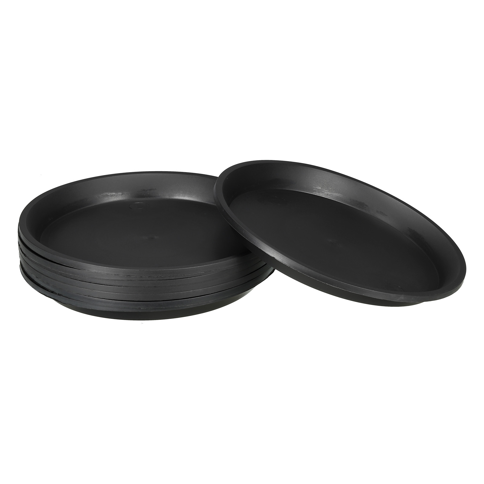 Uxcell Plant Saucers 8 Inch, 8 Pack Round Plastic Plant Drip Tray for