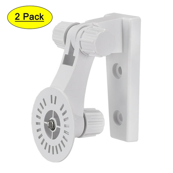 Uxcell Plastic 110 mm Height Adjustable Wall Mount Camera Mounting Bracket White 2 Pack