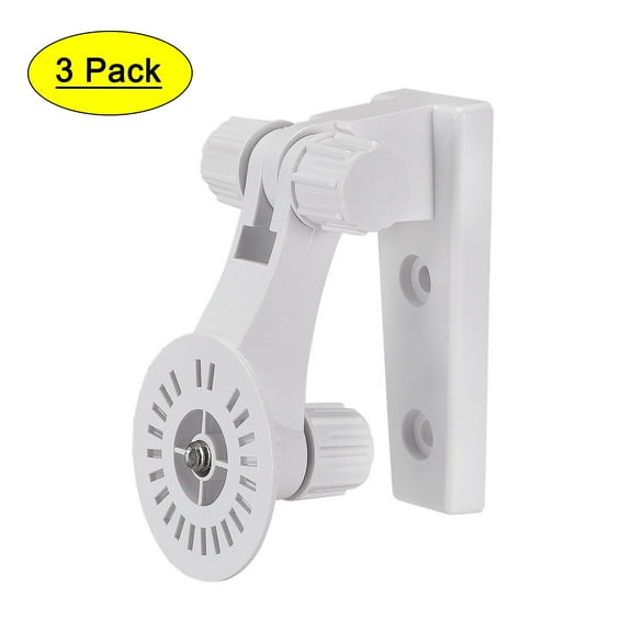 Uxcell Plastic 110 mm Height Adjustable Wall Mount Camera Mounting Bracket White 3 Pack