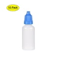 thumbnail image 1 of Uxcell Plastic 15ml/0.5 oz Small Mouth Drop Bottle Blue, 10 Pack, 1 of 6