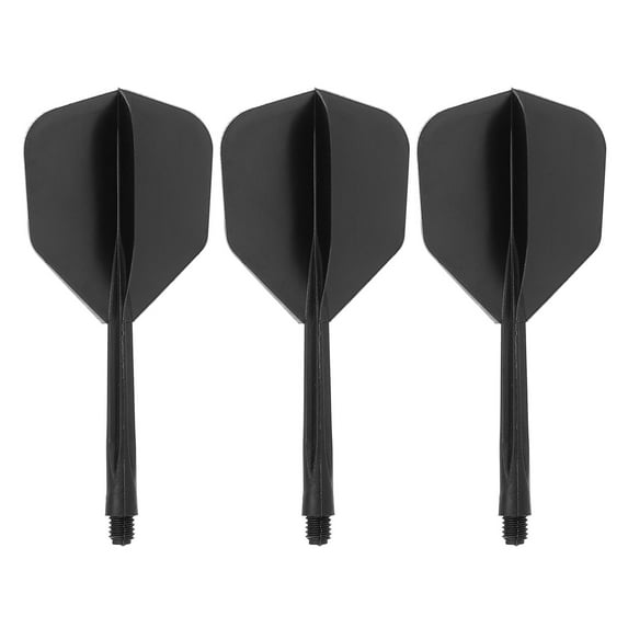 Uxcell Plastic 2BA Integrated Dart Shaft and Flights Replacement, Black 3 Pack