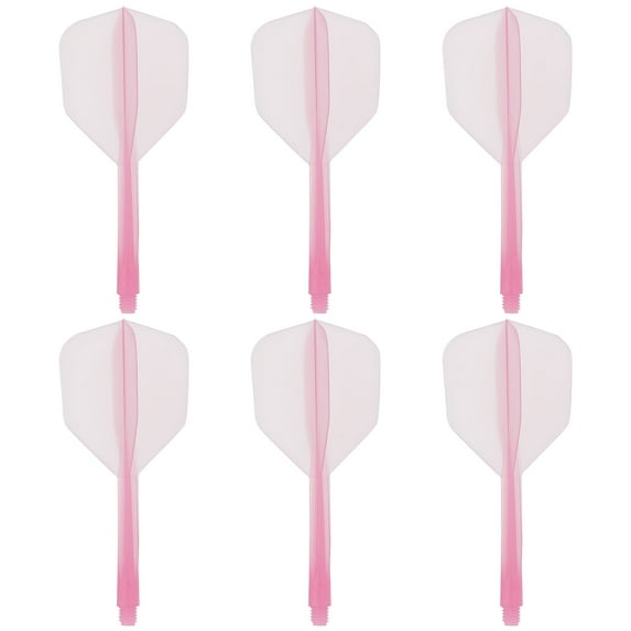 Uxcell Plastic 2BA Integrated Dart Shaft and Flights Replacement, Pink 6 Pack