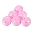 thumbnail image 1 of Uxcell Plastic 41mm Air Flow Hollow Training Golf Practice Ball with Holes Pink 12 Pcs, 1 of 5