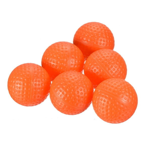 Uxcell Plastic 41mm Hollow Swing Training Golf Practice Ball Orange 20 Pcs