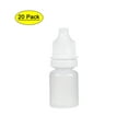 thumbnail image 1 of Uxcell Plastic 5ml/0.17 oz Small Mouth Drop Bottle White, 20 Pack, 1 of 6