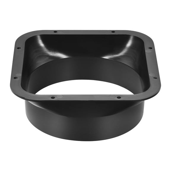 Uxcell Plastic 6.1inch Diameter Square Flange Duct Connector 1 Pack