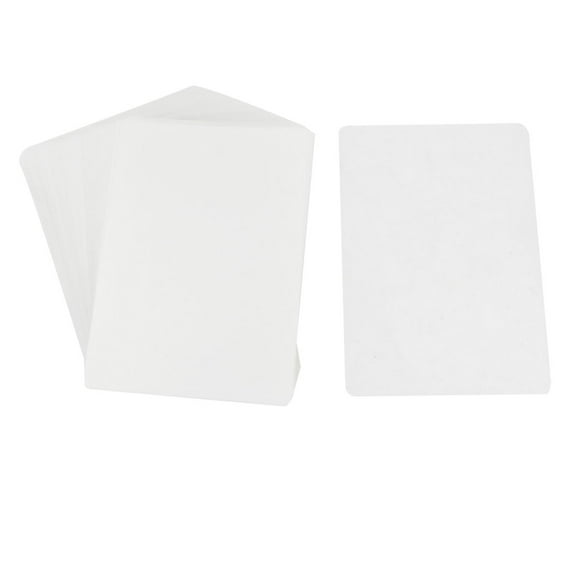 Uxcell Plastic 6.3" x 4.3" Laminating Film Glossy Picture Protector Clear White 100 Pcs