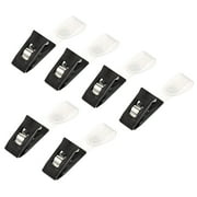 Uxcell Plastic Anti-Wind Clips for Garden Flag Stand Poles Black Clear 30 Pack