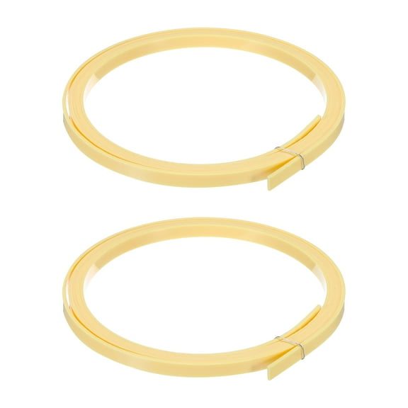 Uxcell Plastic Binding Purfling Strip 1650x3x1.5mm for Acoustic Classical Guitar Light Yellow 2 Pack
