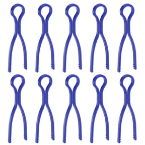Uxcell Plastic Bobbin Thread Holders Spools Bobbin Buddies Set Bobbin Clips Clamps, Blue 20 Pack