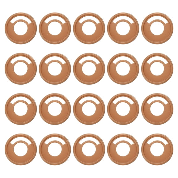 Uxcell Plastic Book Binding Discs 20 Pcs 1.1 inch Circle Discbound Expansion Discs Binder Ring Coffee
