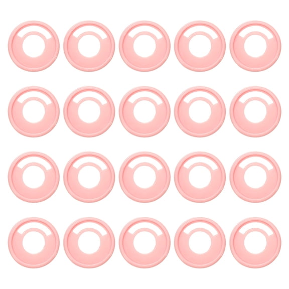 Uxcell Plastic Book Binding Discs 20 Pcs 1.1 inch Circle Discbound Expansion Discs Binder Ring Pink
