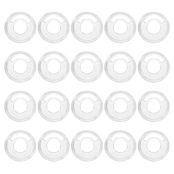 Uxcell Plastic Book Binding Discs 20 Pcs 1.1 inch Circle Discbound Expansion Discs Binder Ring Clear