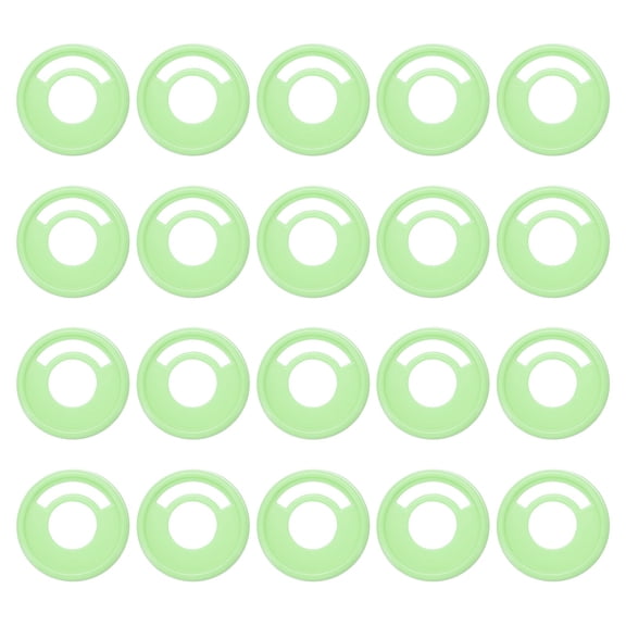 Uxcell Plastic Book Binding Discs 20 Pcs 1.1 inch Circle Discbound Expansion Discs Binder Ring Fruit Green