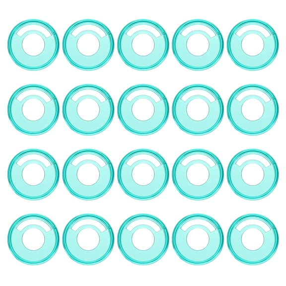 Uxcell Plastic Book Binding Discs 20 Pcs 1.1 inch Circle Discbound Expansion Discs Binder Ring Light Green