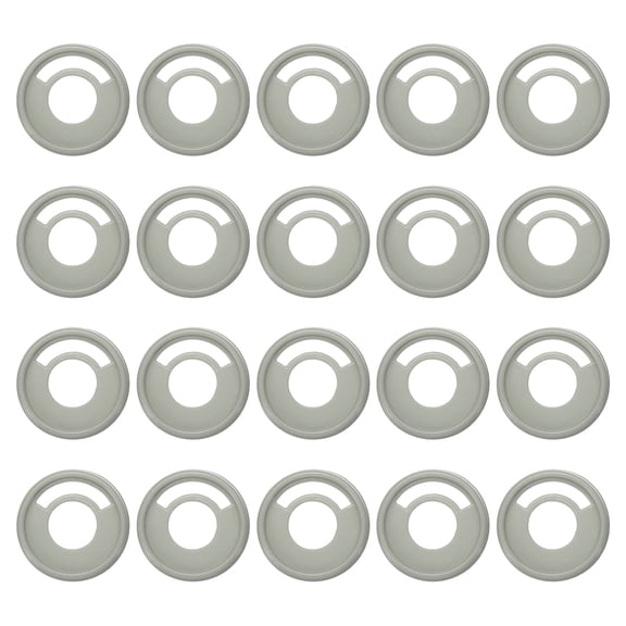 Uxcell Plastic Book Binding Discs 20 Pcs 1.1 inch Circle Discbound Expansion Discs Binder Ring Gray