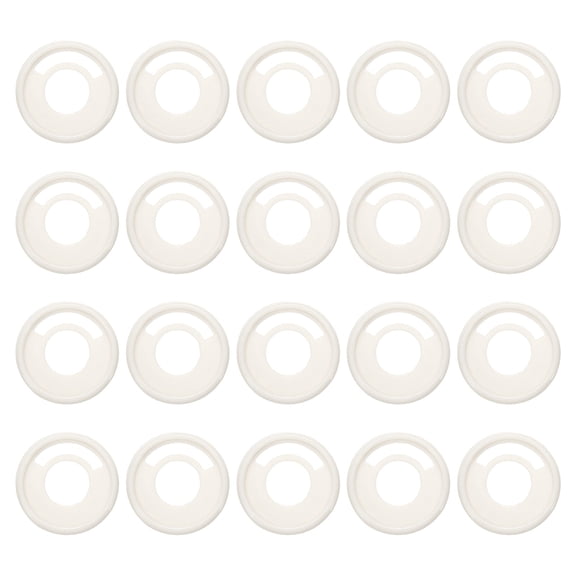 Uxcell Plastic Book Binding Discs 20 Pcs 1.1 inch Circle Discbound Expansion Discs Binder Ring White