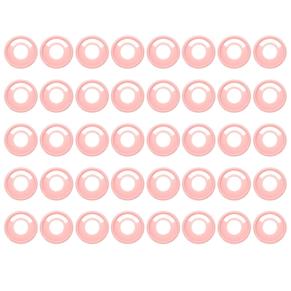 Uxcell Plastic Book Binding Discs 40 Pcs 1.1 inch Circle Discbound Expansion Discs Binder Ring Pink