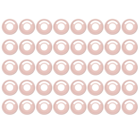 Uxcell Plastic Book Binding Discs 40 Pcs 1.1 inch Circle Discbound Expansion Discs Binder Ring Light Pink