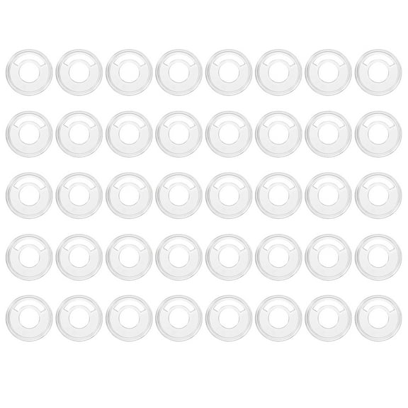 Uxcell Plastic Book Binding Discs 40 Pcs 1.1 inch Circle Discbound Expansion Discs Binder Ring Clear