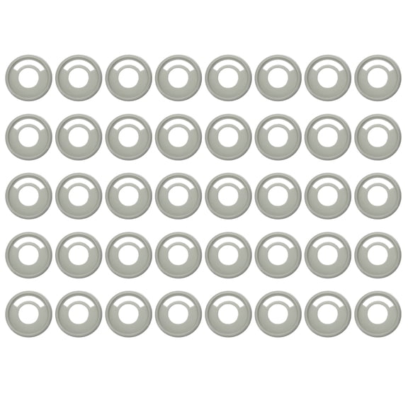 Uxcell Plastic Book Binding Discs 40 Pcs 1.1 inch Circle Discbound Expansion Discs Binder Ring Gray