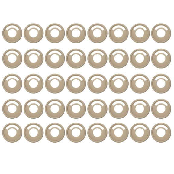 Uxcell Plastic Book Binding Discs 40 Pcs 1.1 inch Circle Discbound Expansion Discs Binder Ring Brown