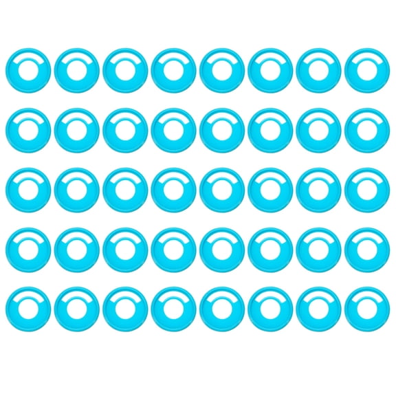 Uxcell Plastic Book Binding Discs 40 Pcs 1.1 inch Circle Discbound Expansion Discs Binder Ring Blue
