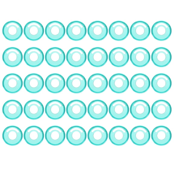 Uxcell Plastic Book Binding Discs 40 Pcs 1.1 inch Circle Discbound Expansion Discs Binder Ring Light Green