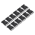 thumbnail image 1 of Uxcell Plastic Buckles 12 Pack Quick Side Release Clips Black 32mm, 1 of 5