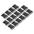 thumbnail image 1 of Uxcell Plastic Buckles 16 Pack Quick Side Release Clips Black 39mm, 1 of 5