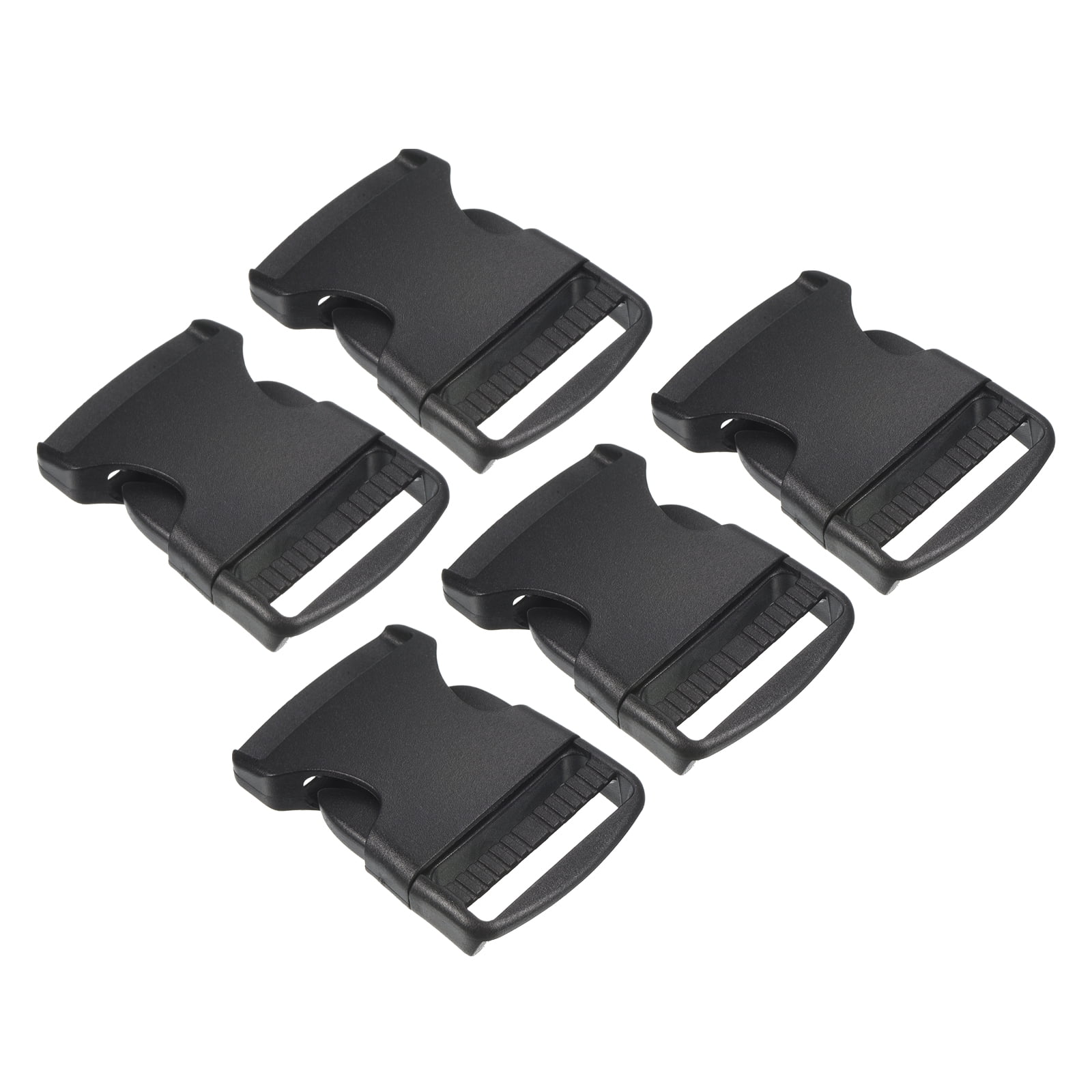Uxcell Plastic Buckles 5 Pack Quick Side Release Clips Black 39mm