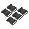 thumbnail image 1 of Uxcell Plastic Buckles 5 Pack Quick Side Release Clips Black 39mm, 1 of 5
