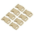 thumbnail image 1 of Uxcell Plastic Buckles 8 Pack Quick Side Release Clips Ochre 16mm, 1 of 6