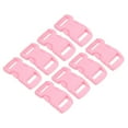 thumbnail image 1 of Uxcell Plastic Buckles 8 Pack Quick Side Release Clips Pink 11mm, 1 of 6