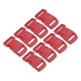 thumbnail image 1 of Uxcell Plastic Buckles 8 Pack Quick Side Release Clips Red 11mm, 1 of 6