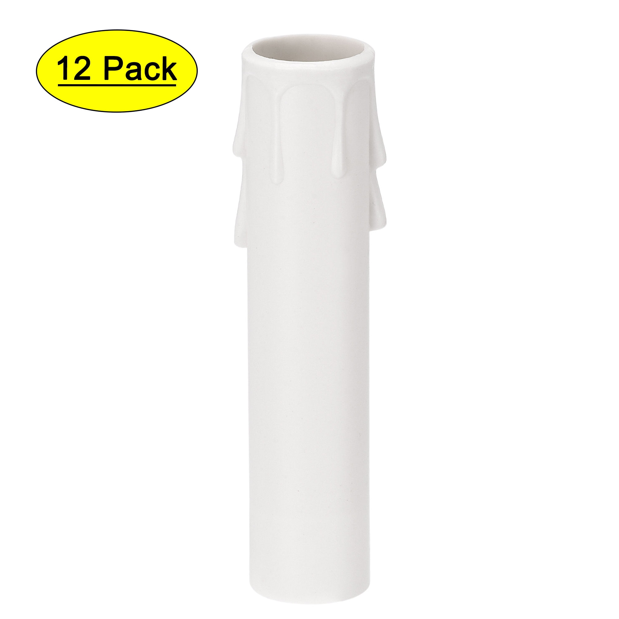 Uxcell Plastic Candle Socket Covers Sleeves for Chandelier Lamp