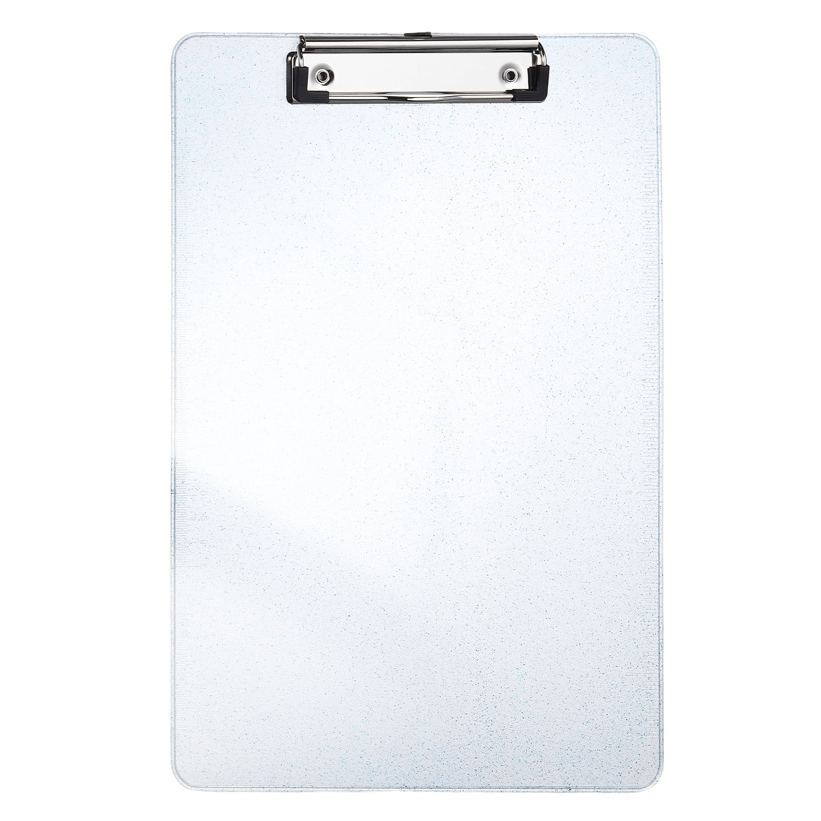 Uxcell Plastic Clip Boards, A4 Size Blue Stylish Clip Boards Glitter Design Cute Clipboards Office Supplies for Restaurant Shop Store Note Memo Card Sign Holder
