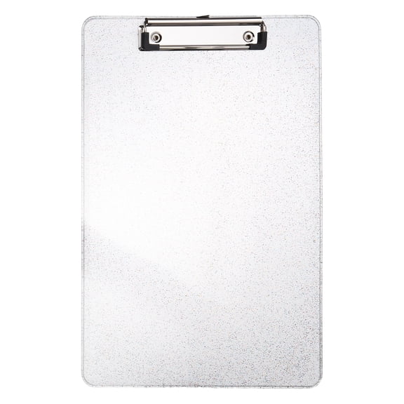 Uxcell Plastic Clip Boards, A4 Size Colorful Stylish Clip Boards Glitter Design Cute Clipboards Office Supplies for Restaurant Shop Store Note Memo Card Sign Holder