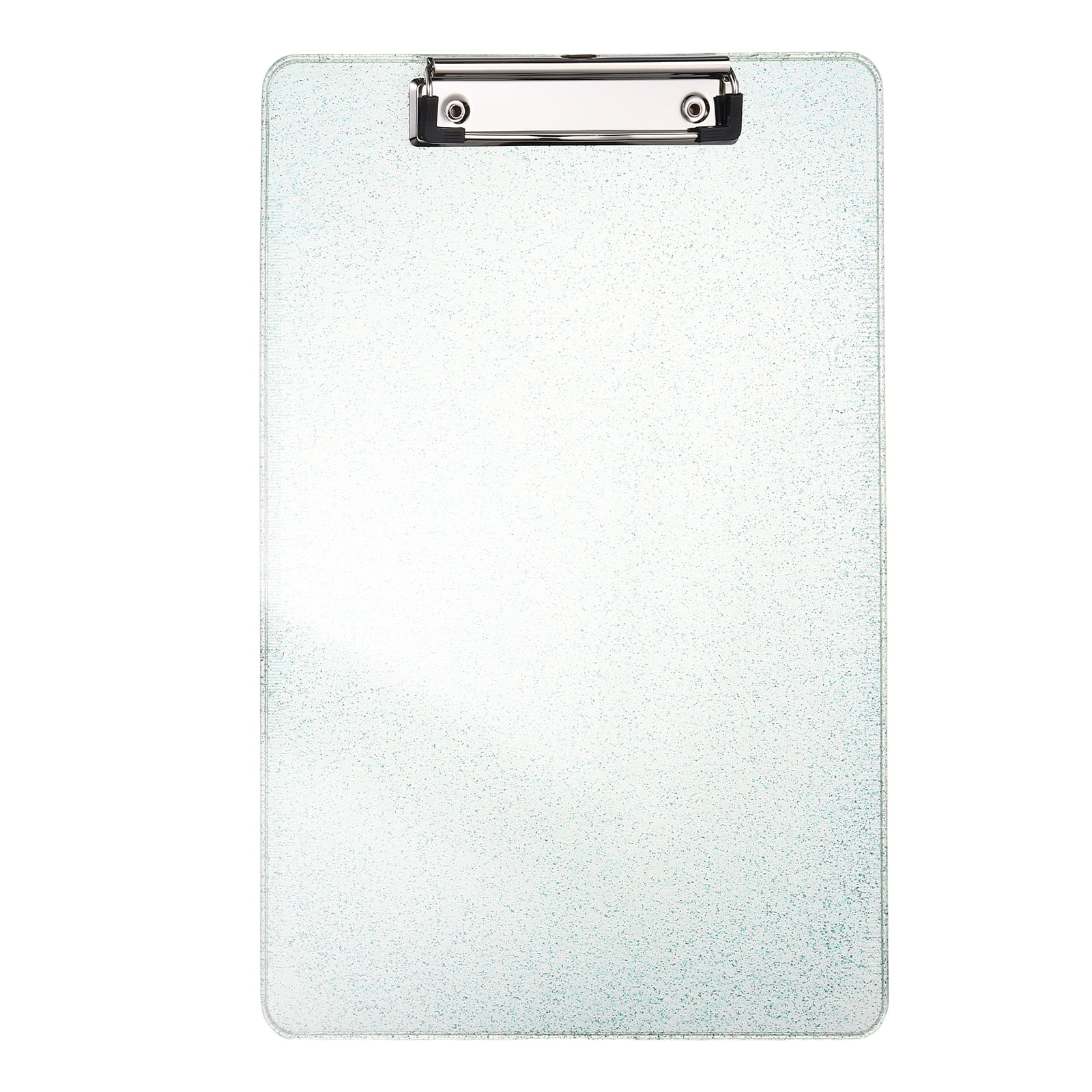 Uxcell Plastic Clip Boards, A4 Size Green Stylish Clip Boards Glitter Design Cute Clipboards Office Supplies for Restaurant Shop Store Note Memo Card Sign Holder