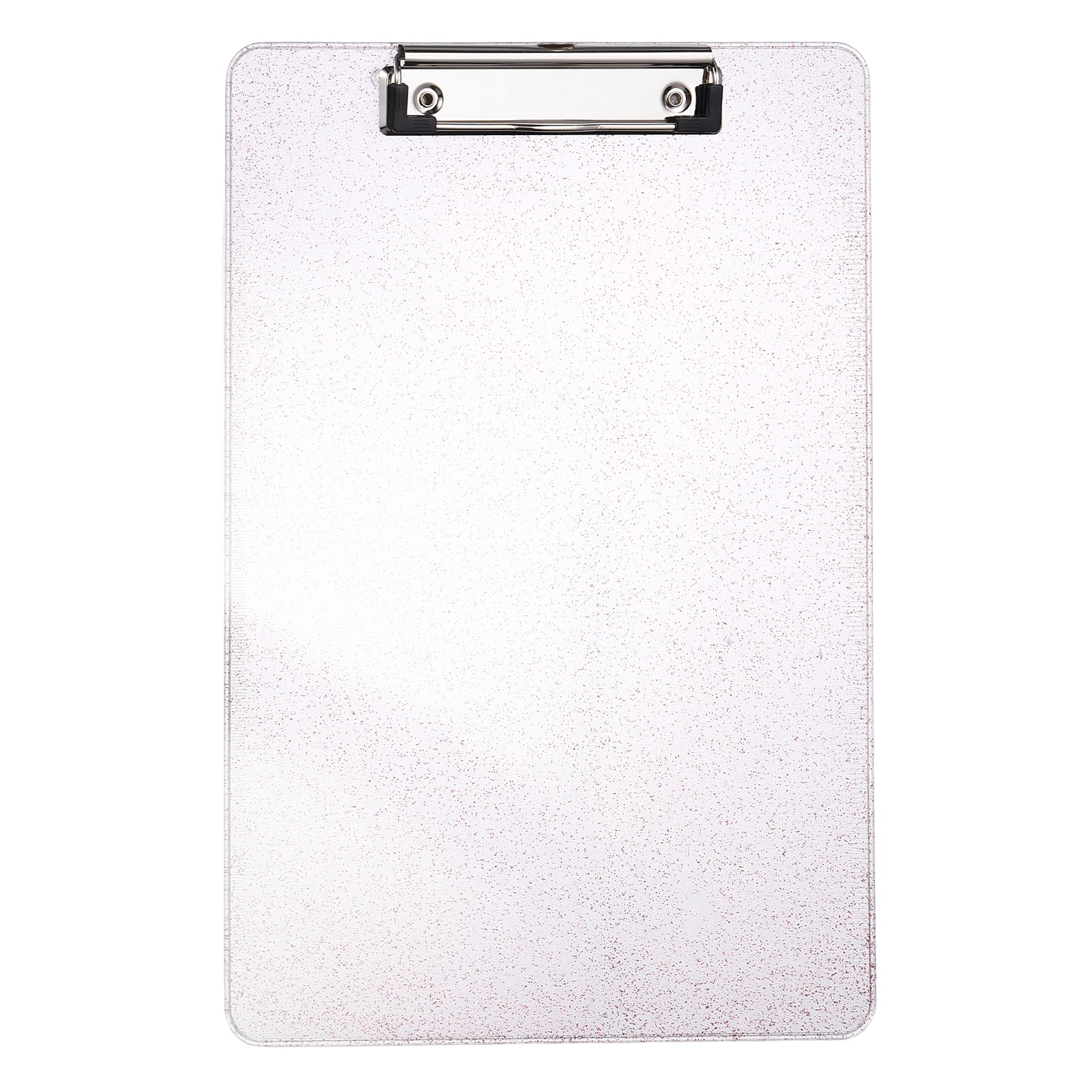 Uxcell Plastic Clip Boards, A4 Size Red Stylish Clip Boards Glitter Design Cute Clipboards Office Supplies for Restaurant Shop Store Note Memo Card Sign Holder