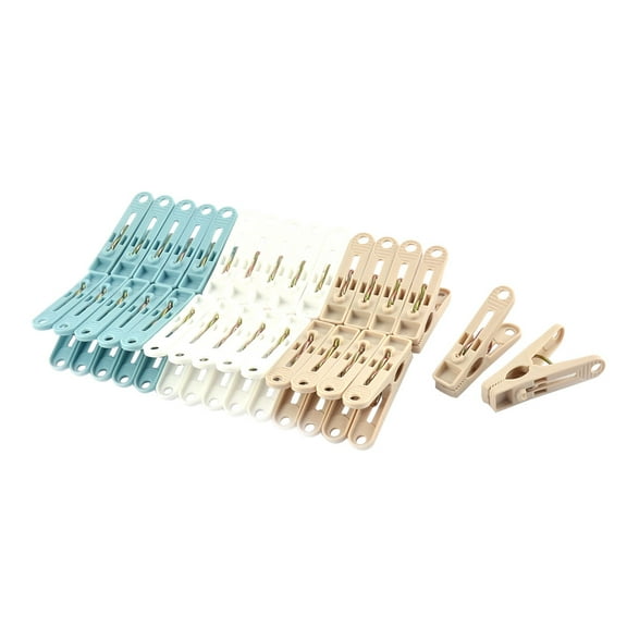 Uxcell Plastic Clothes Socks Pants Clips Clamps Clothes Pins Hanger 30pcs