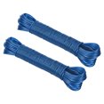 thumbnail image 1 of Uxcell Plastic Coated Clothesline, 2 Pack 1/8Inch x 66FT Steel Core Clothes Lines Blue, 1 of 5