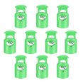 thumbnail image 1 of Uxcell Plastic Cord Lock, Single Hole Spring Toggle Stopper Adjustable Cord Stop Fastener End Neon Green, 1 of 6