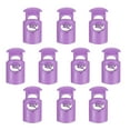 thumbnail image 1 of Uxcell Plastic Cord Lock, Single Hole Spring Toggle Stopper Adjustable Cord Stop Fastener End Purple, 1 of 6
