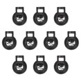 thumbnail image 1 of Uxcell Plastic Cord Lock, Single Hole Toggle Stopper Round Ball Shaped Adjustable Cord Stop Fastener Black, 1 of 6