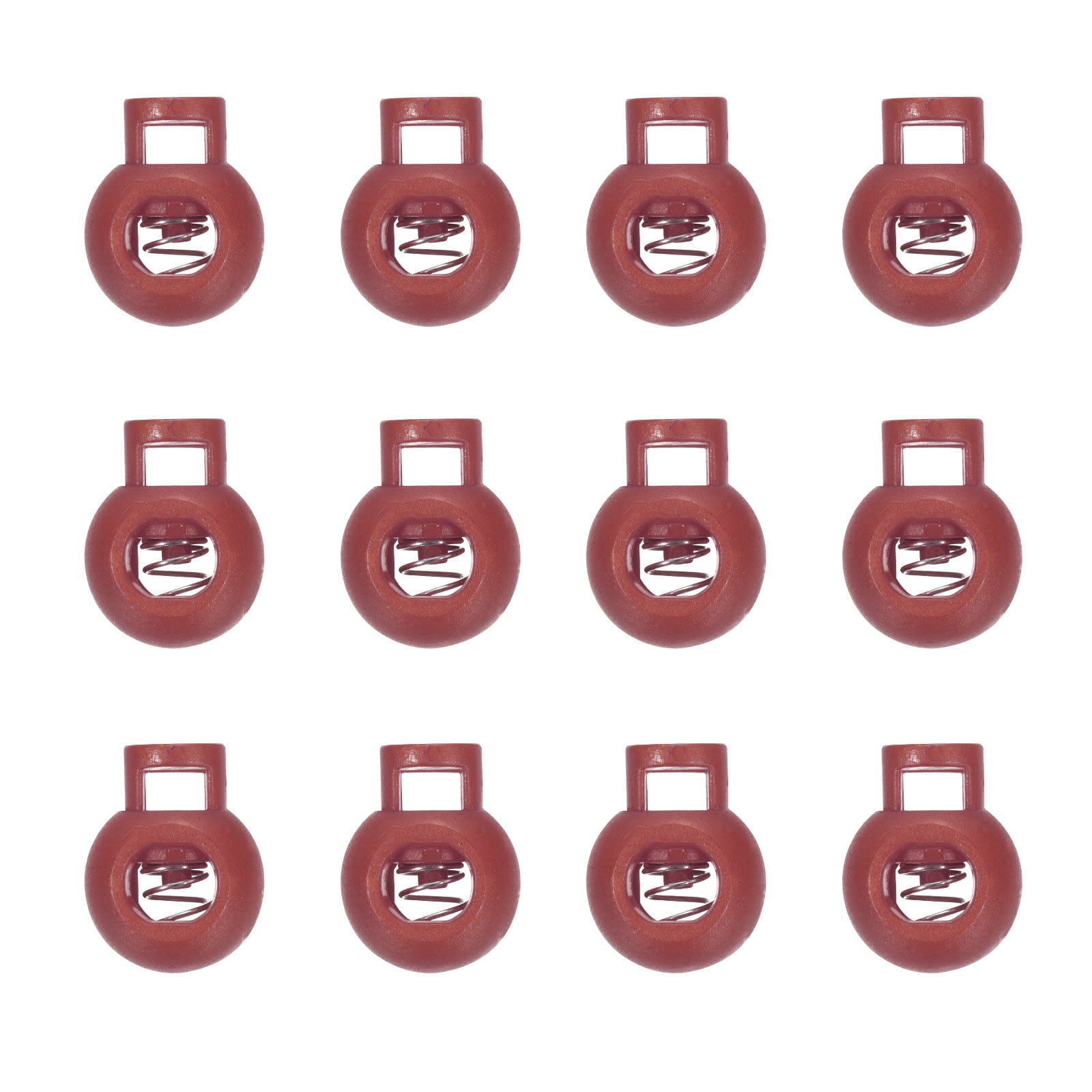 Uxcell Plastic Cord Lock, Single Hole Toggle Stopper Round Balls Shaped ...