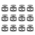 thumbnail image 1 of Uxcell Plastic Cord Locks, Double Hole Spring Cord Toggle Stopper Slider Stops Fastener End Gray, 1 of 6
