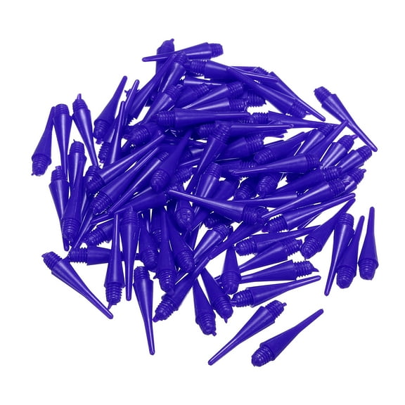 Uxcell Plastic Dart Tips, 120 Pack 2BA Thread Soft Dart Tips, Blue