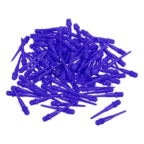 Uxcell Plastic Dart Tips, 50 Pack 2BA Thread Soft Dart Tips Dart Accessories, Blue
